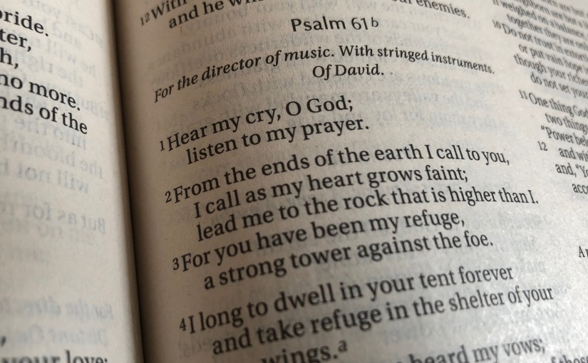 Anger, Panic, And The Psalms